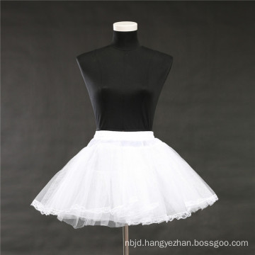 Hot sale flower girl panier skirt slips crinoline bridal wedding lace petticoat